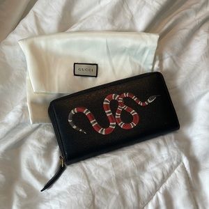 Gucci King Snake Long Wallet